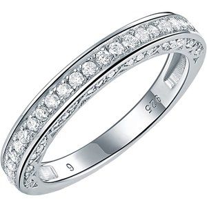 💎 0.5ctw CZ Stackable Band – 925 Sterling Silver 💋